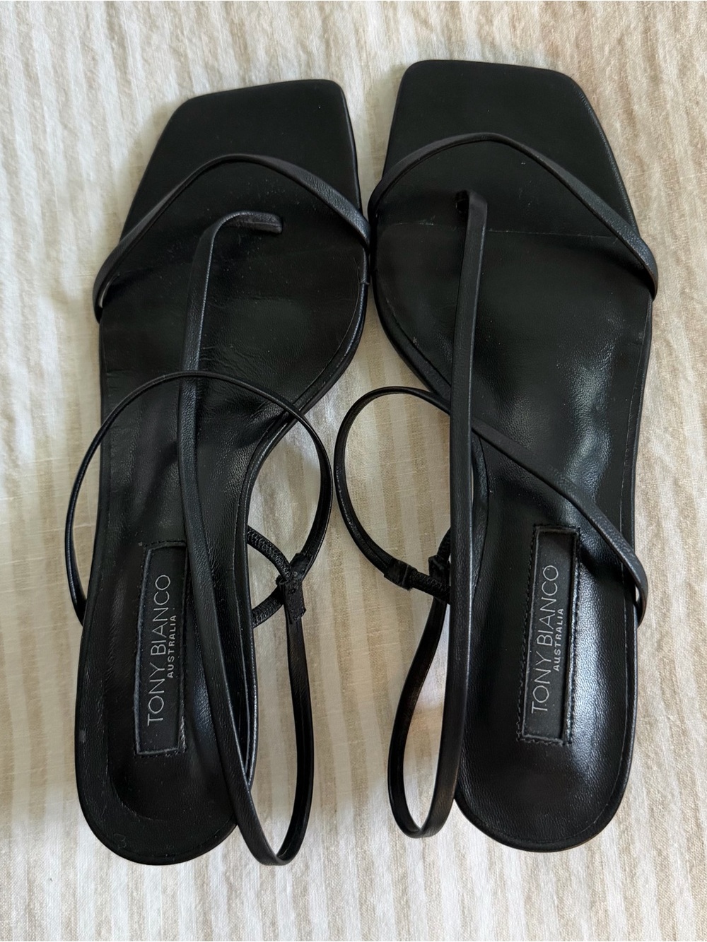 Tony Bianco Tulip Sandal Black Nappa - Picture 3 of 4